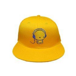 Yellow Graphic Cartoon Hip Hop Cap