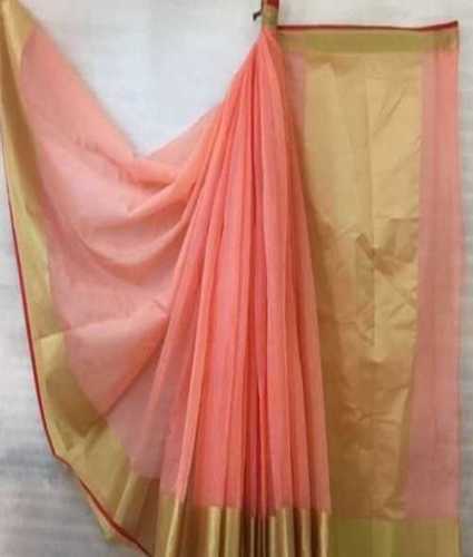 Orange Ladies Marathi Nauvari Saree 