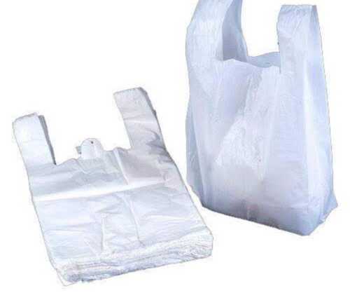  सादा सफेद एचडीपीई बैग 