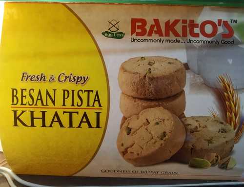 Fresh and Crispy Besan Pista Khatai