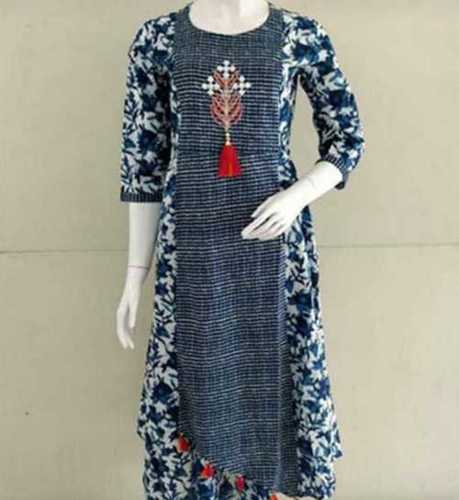 Ladies Full Sleeves Cotton Printed Kurtis