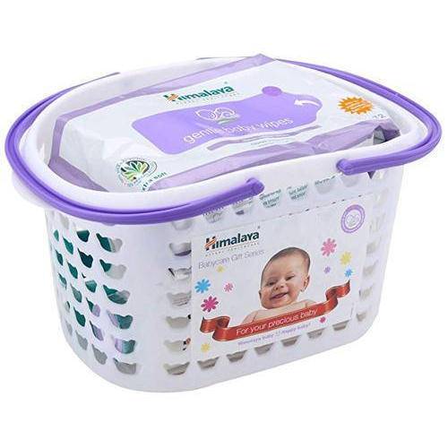 Himalaya Babycare Gift Basket - Compact Reusable Design | Includes Creams, Oils, Wipes, And Soaps For Gentle Baby Care