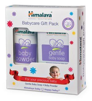 Himalaya Baby Care Gift Box - Gentle Shampoo, Nourishing Soap, Soothing Powder, Diaper Rash Cream | Softens Hair, Moisturizes Skin, Keeps Baby Fresh and Happy