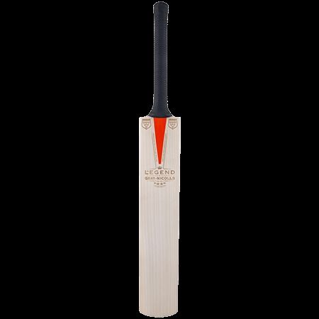 Gray Nicolls Cricket Bat - English Willow, Full Size, Medium Weight | Branded Leather End Cap, Semi Oval Handle, Concave Sculpting, Mid-Blade Bow, New Zone Pro Grip