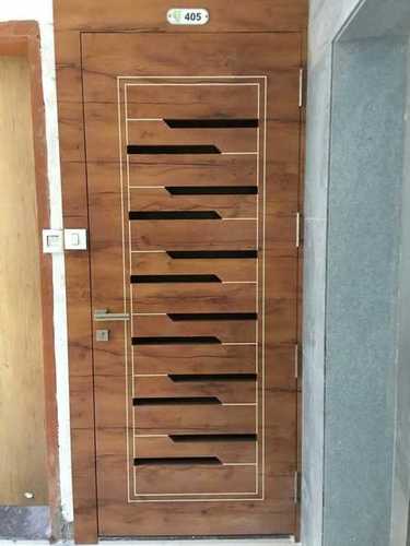 Laminated Wooden Entry Door - 32mm & 36mm Thickness, Rectangular Shape with Elegant Finish