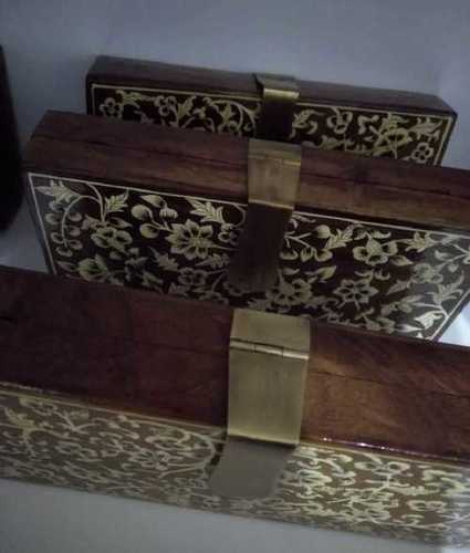 Carved Wood and Leather Bags