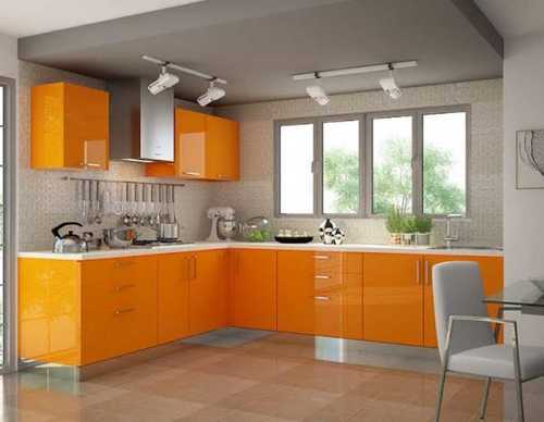 Designer Glossy Modular Kitchen By RJS Interior