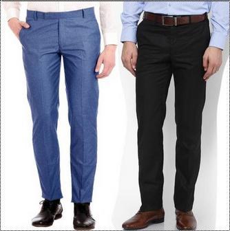 Plain Cotton Mens Formal Trouser