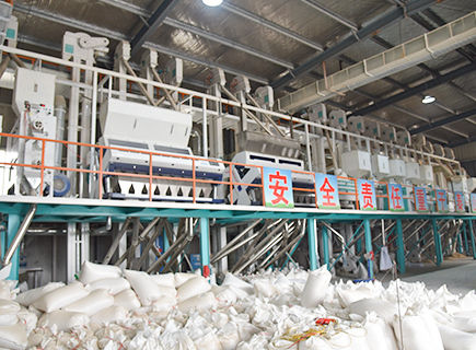High Efficiency and Rugged Structure 100Ton Automatic Rice Mill Production Line