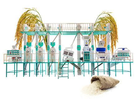 Industrial High Performance and Rust Resistant 60Ton/Day Rice Mill Machine Production Line