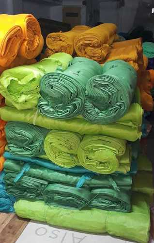 Green Plain Polyester Silk Fabric 