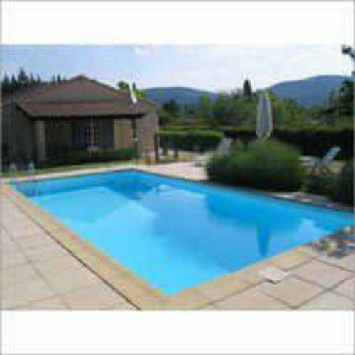 Blue Rectangular Shape Swimming Pool