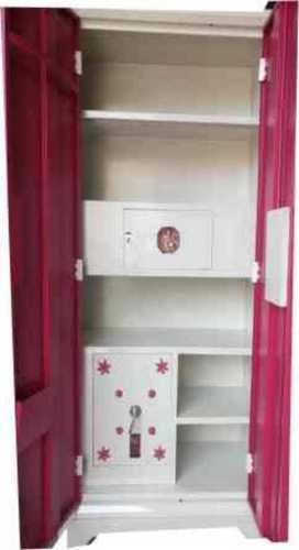 Double Door Locker Almirah - Polished Steel, Suitable for Home, Office and Resorts, Keyed Security Features
