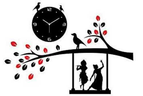 Radhe Krishna Wall Clock