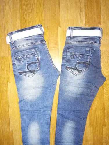 Cool Pass Plain Blue Kids Jeans