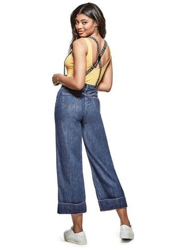 Suspender Jeans - Stretchable Fabric, Low Rise Design | Available in Various Colors and Sizes