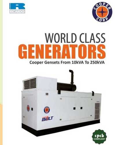 White Fully Electric Diesel Generator