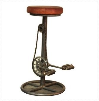 Antique Iron Bar Stool