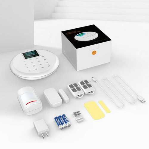 White Burglar Alarm System For Security