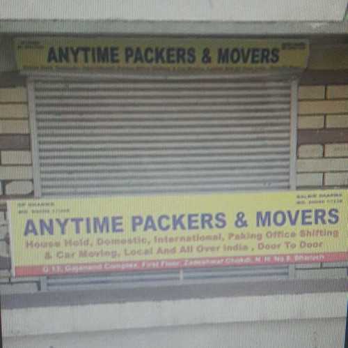 Movers and Packers Services By Anytime Packers & Movers