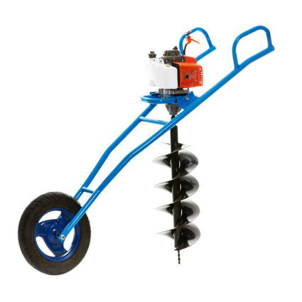 Wheel Earth Auger Machine With Auger Bit