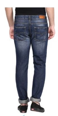 Blue Mens Fancy Jeans Trouser