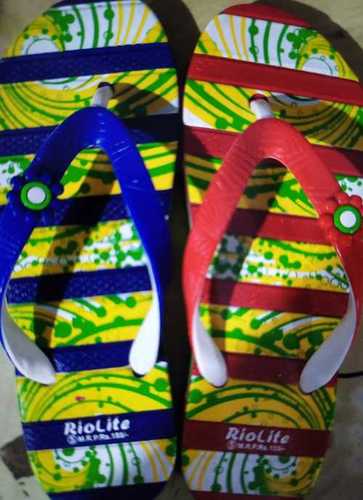 Rubber Flexible Colorful Men Chappal