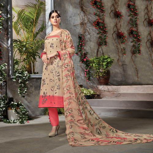 Samah Cotton Blend Floral Print Salwar Suit Material Price in India - Buy  Samah Cotton Blend Floral Print Salwar Suit Material online at Flipkart.com