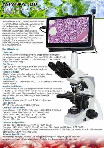 Simple Digital Laboratory Microscope