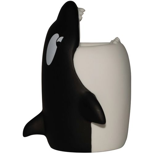 White-Black Stylish Look Orca Pen Holder