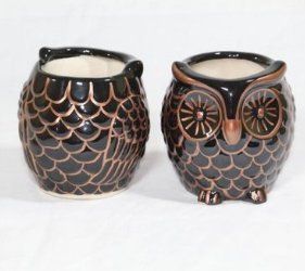 Tamba Owl Ceramic Planter