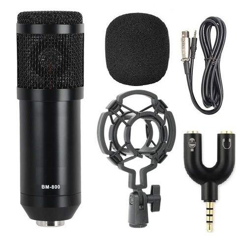 Bm800 Condenser Microphone Black Frequency (Mhz): 20Hz-20Khz Kilohertz ( Khz )