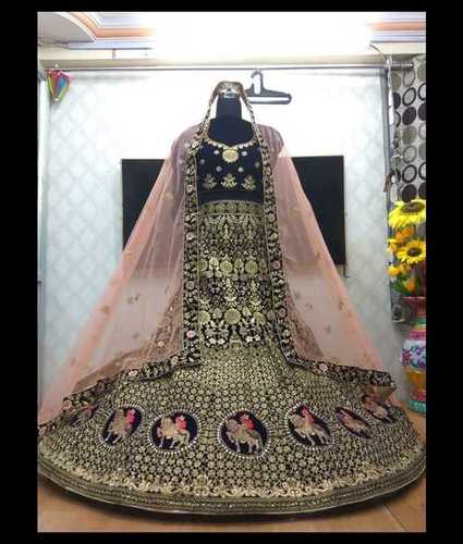 Silk Bridal Lehenga in Patna, Color : Black, Blue, Brown, Green, Orange,  Pink, Red, Yellow at Rs 15,000 / piece in Patna