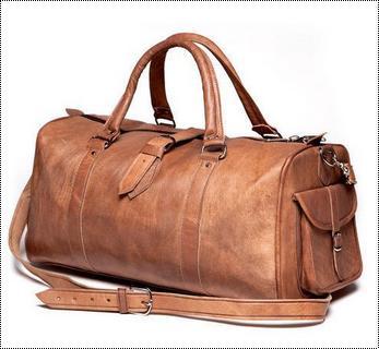 Brown Robust Design Leather Luggage Bag