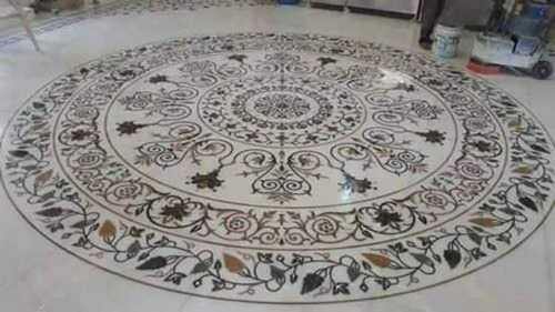 Round Marble Inlay Flooring