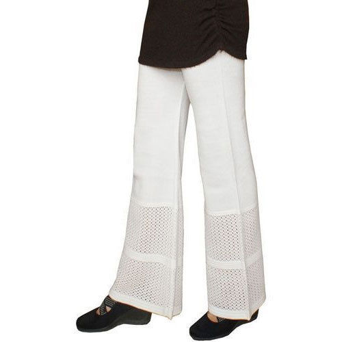 Cotton White Ladies Palazzo Pant