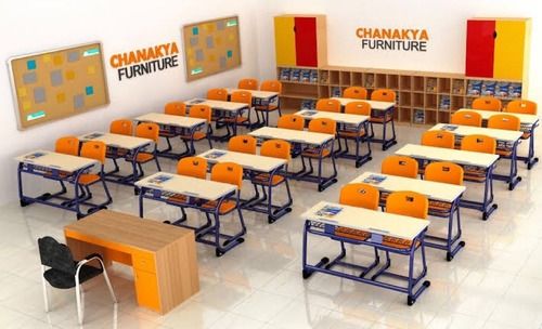 Wooden School Desks - 2 Seater