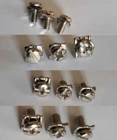 Screw, Square Washer and Spring Washer Set