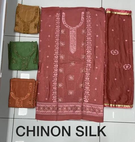 Various Chinon Silk Salwar Suits