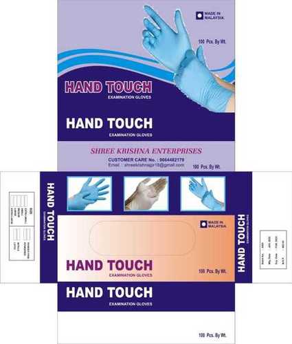 Blue Full Finger Examination Gloves