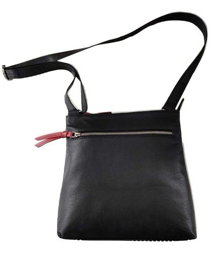 Black Genuine Leather Messenger Bag