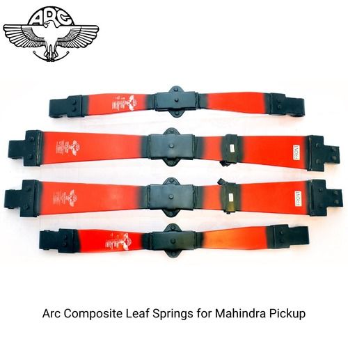 Red Mahindra Bolero Pickup Arc Composite Leaf Spring Suspension