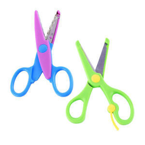 Safety Scissor - Stainless Steel Blades, 10 Inch ABS Plastic Handle | Ideal for Kids, Secure and Sharp for Precision Cutting