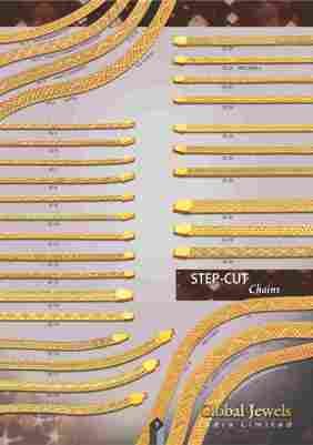 Step Cut Gold Chains - Gold Material, Elegant and Splendid Design | Epitome of Elegance, Stylish Work