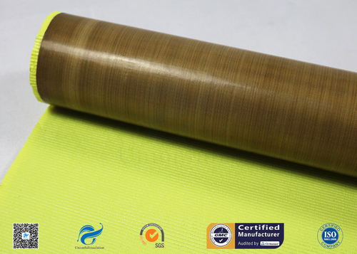 Fireproof PTFE Coated Fiberglass Fabric Adhesive Tapes Heat Insulation By Unionfull Group Ltd.