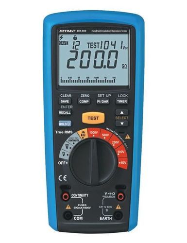 High Design Digital Insulation Tester Test Range: 200 G Ohms