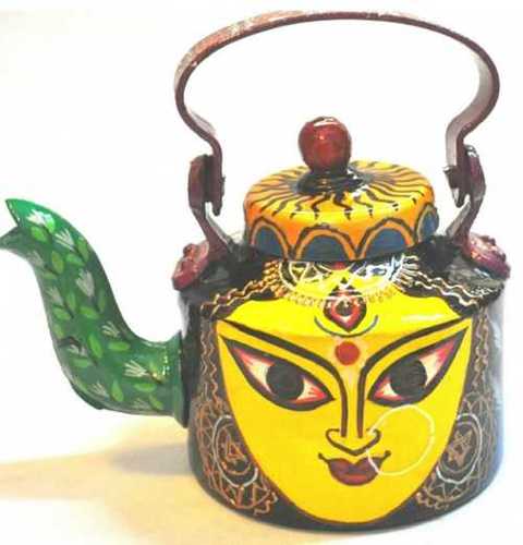 Silver Stainless Steel Hand Painting Kettle 