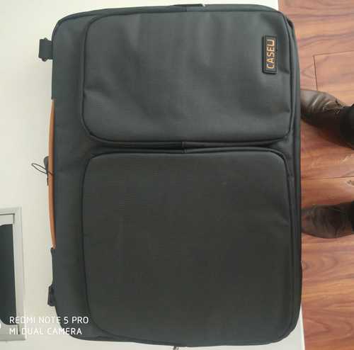 Black Fabric Laptop Bags Gender: Men