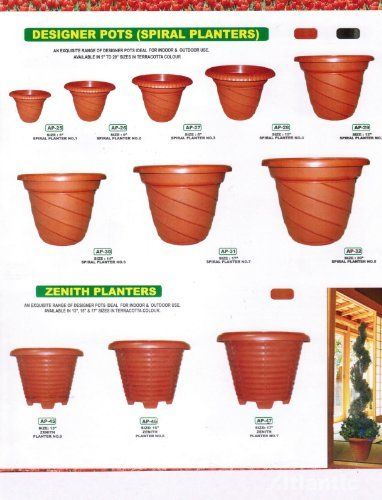 Brown Finely Cultivated Spiral Planter