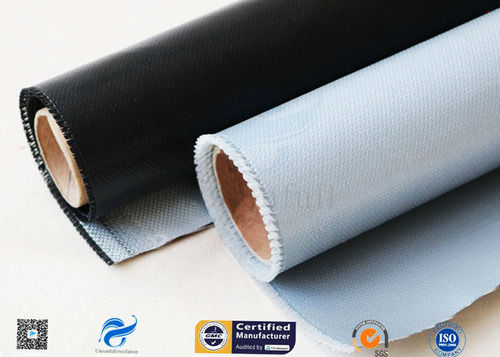 One Side Black Silicone Coated Fiberglass Fabric Application: Construction